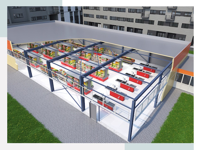 Строительство магазинов в Ставрополь от 623 руб. за м²