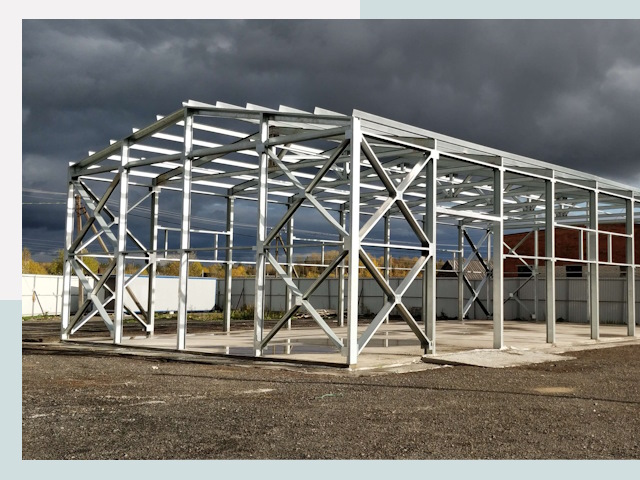 Двускатные ангары в Ставрополь от 623 руб. за квадрат