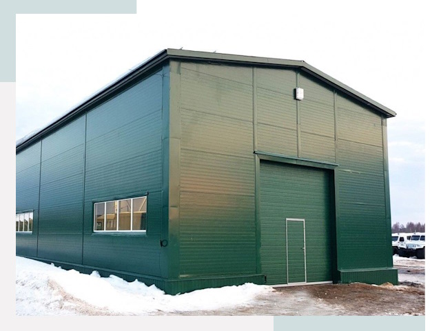 Двускатные ангары в Ставрополе