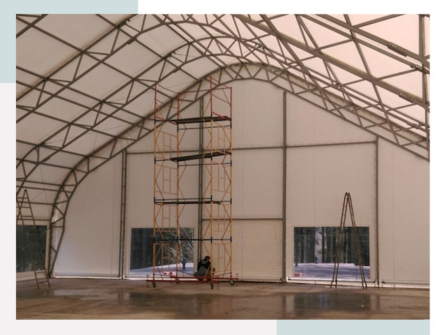 Шатровые ангары в Ставрополе