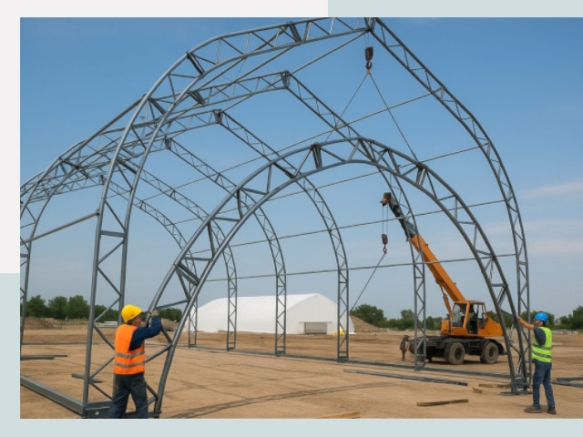 Монтаж ангаров в Ставрополе от 623 руб. - Надежно и быстро